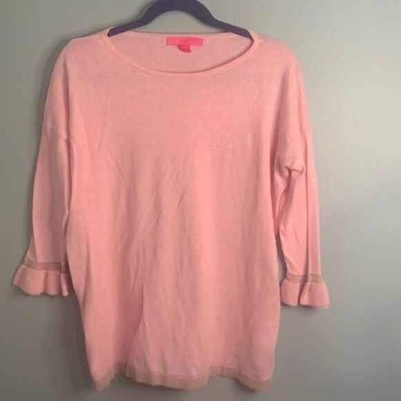 Lilly Pulitzer CHARLA SWEATER Coral Reef Tint - Picture 3 of 9